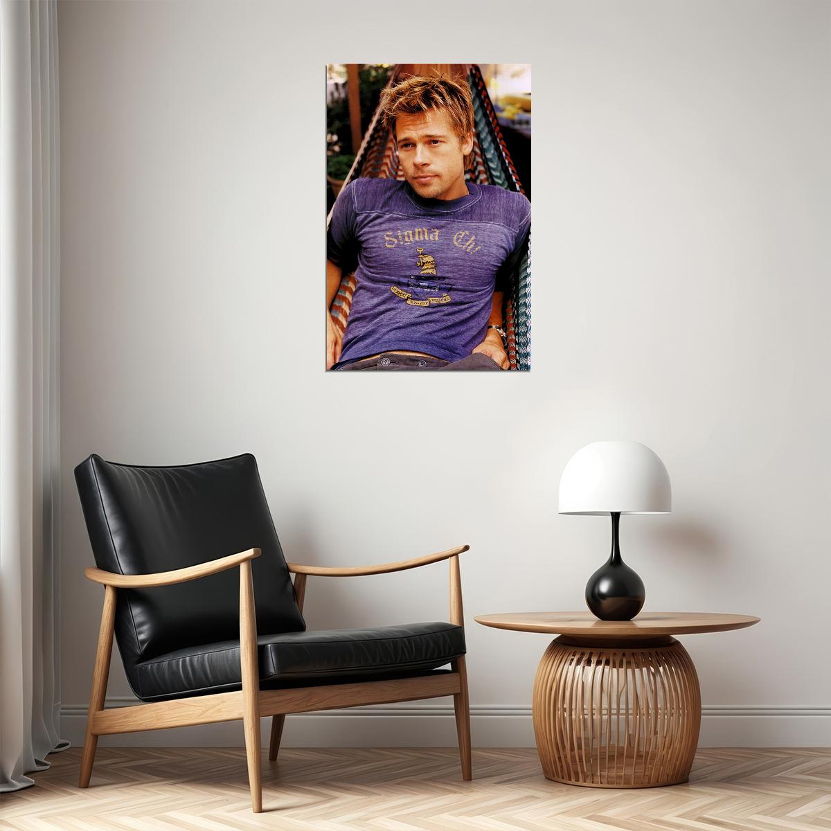 Brad Pitt Posed Cute Actor Poster Wall Art Print Home Wall Decor - xonomax