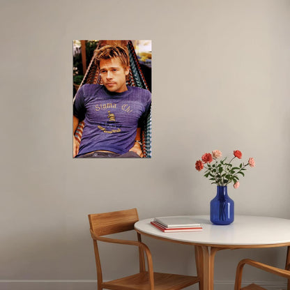 Brad Pitt Posed Cute Actor Poster Wall Art Print Home Wall Decor - xonomax