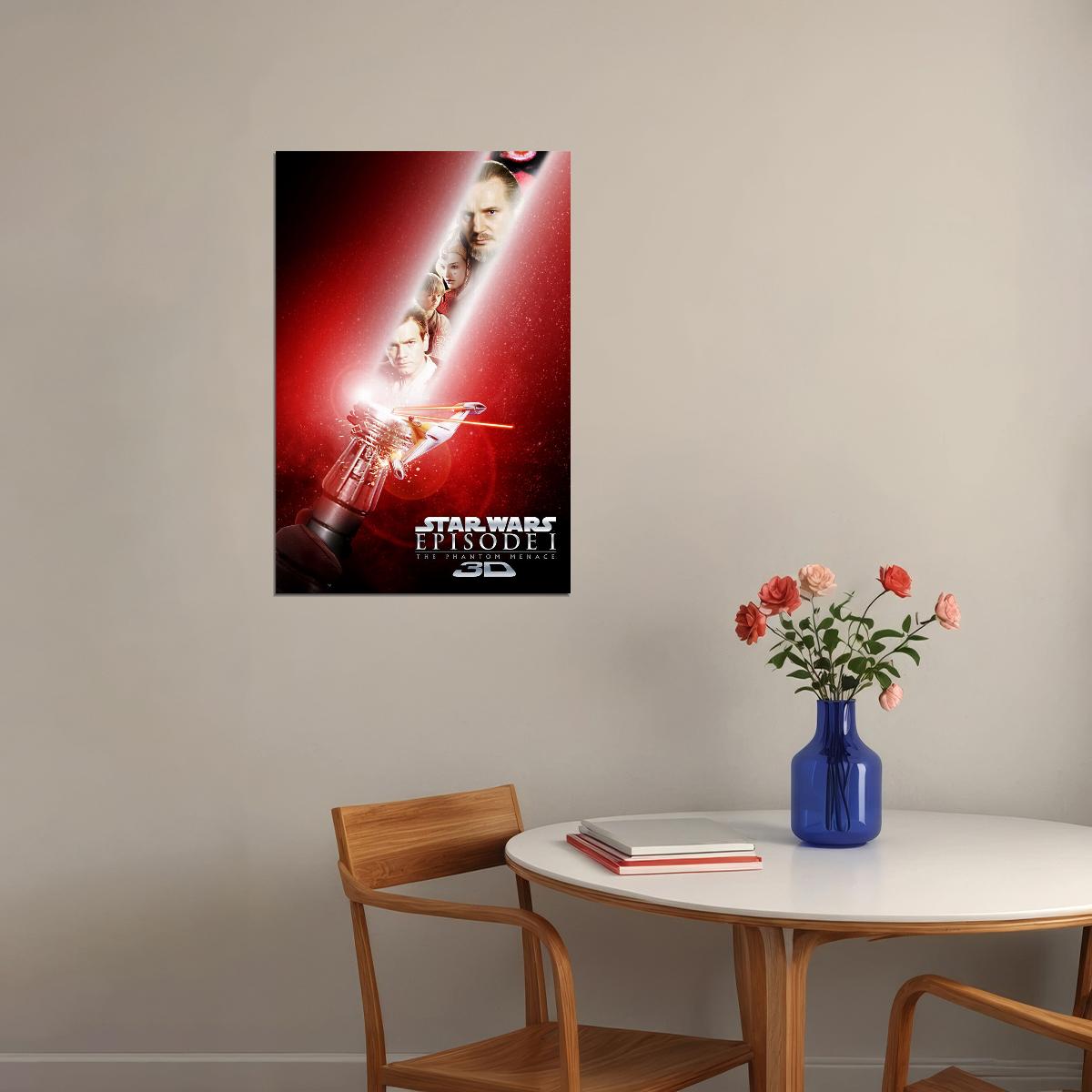 Star Wars Episode 1 Darth Maul Action Poster Wall Art Print Home Wall Decor - xonomax