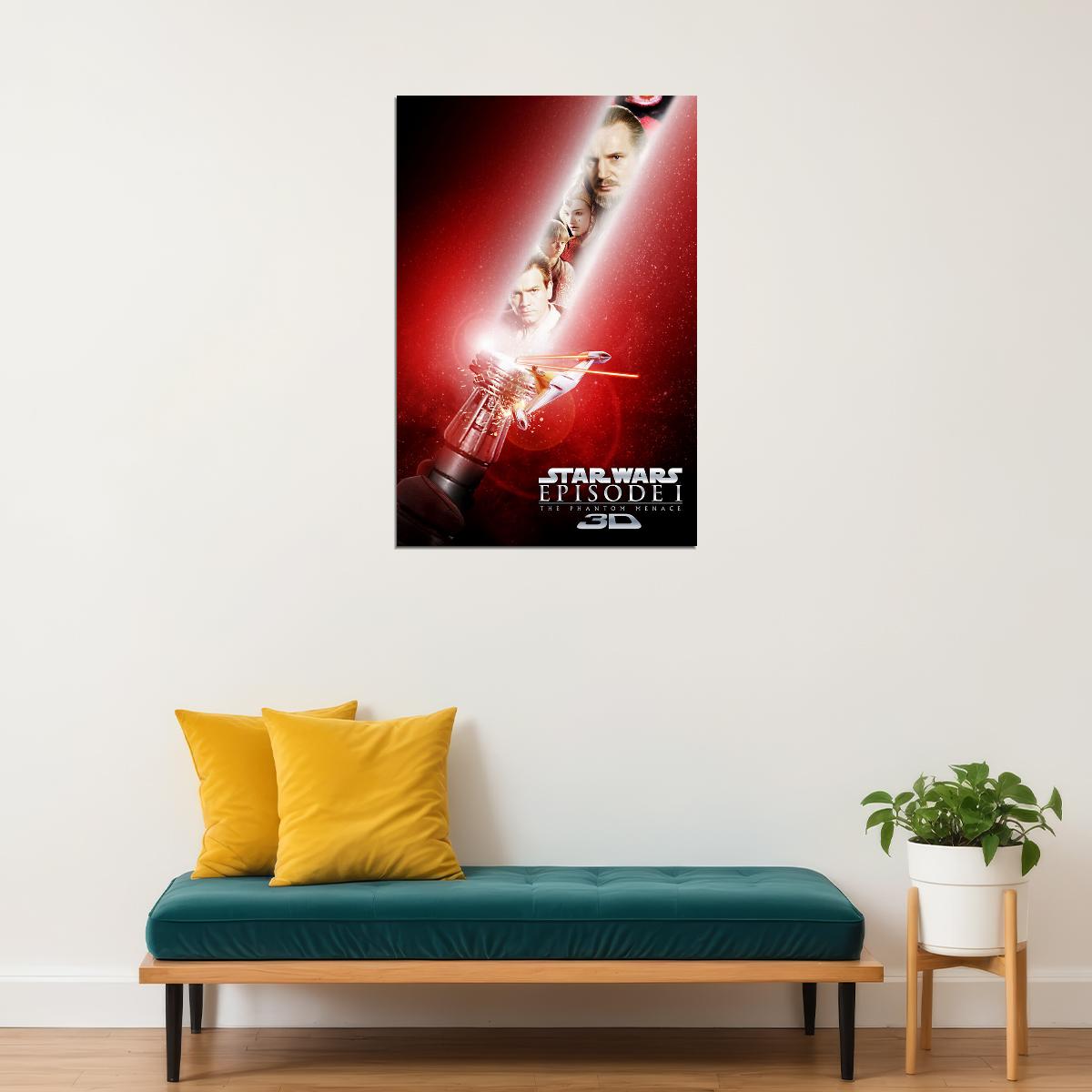 Star Wars Episode 1 Darth Maul Action Poster Wall Art Print Home Wall Decor - xonomax
