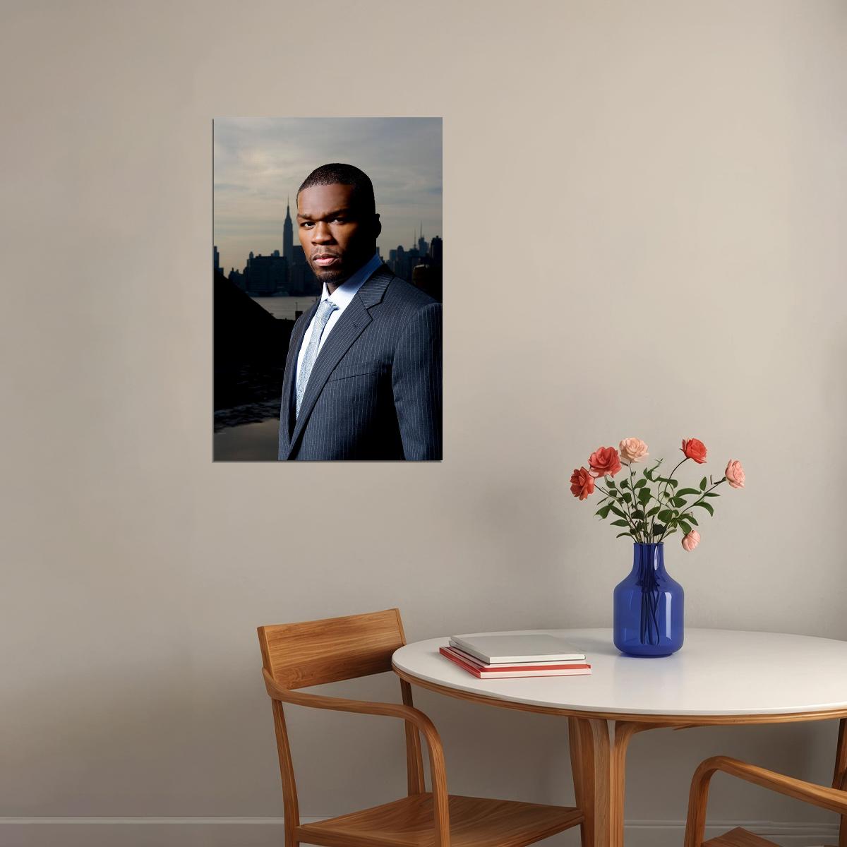 50 Cent Hip Hop Rapper Musician Handsome Poster Wall Art Print Home Wall Decor - xonomax