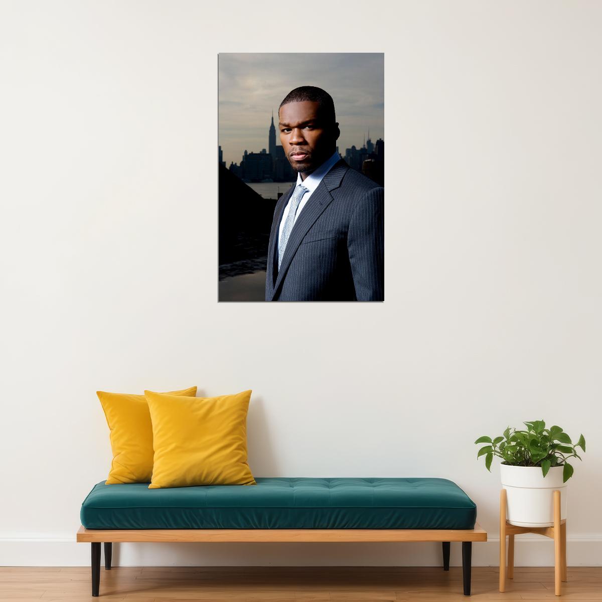 50 Cent Hip Hop Rapper Musician Handsome Poster Wall Art Print Home Wall Decor - xonomax
