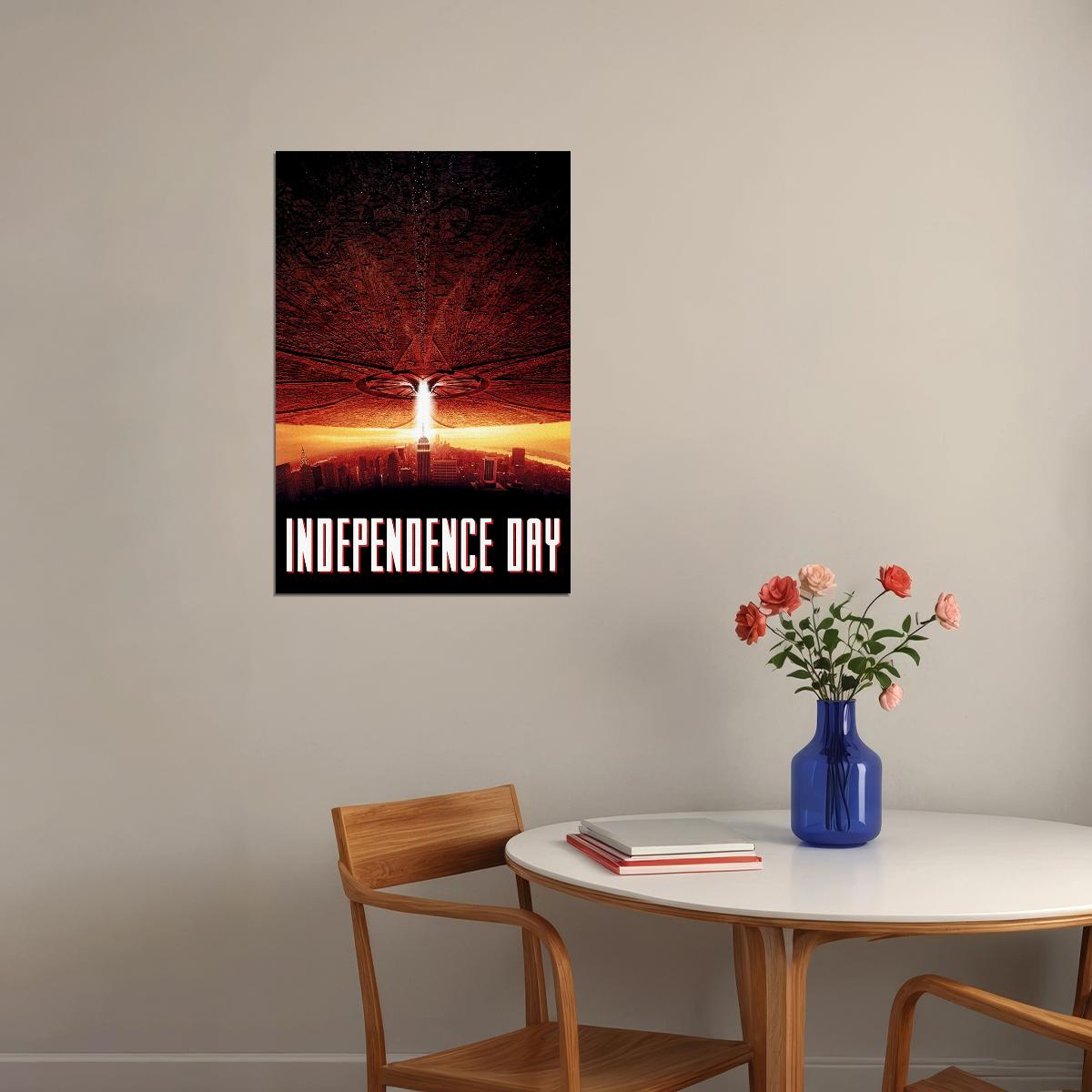 Independence Day Movie Action Sci Fi Poster Wall Art Print Home Wall Decor - xonomax
