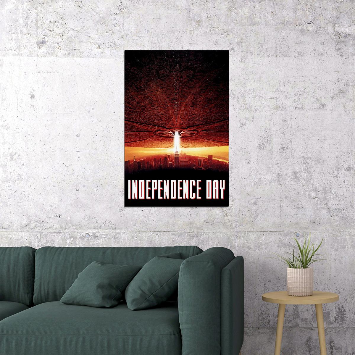 Independence Day Movie Action Sci Fi Poster Wall Art Print Home Wall Decor - xonomax