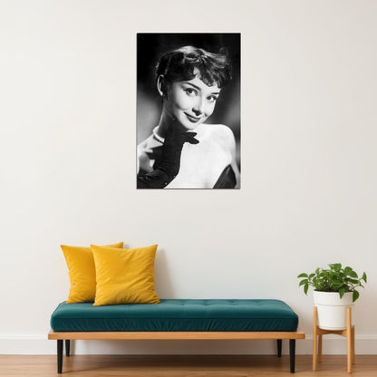 Audrey Hepburn Actress Cute Girl Poster Wall Art Print Home Wall Decor - xonomax