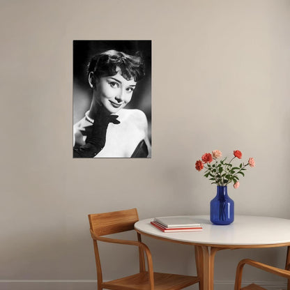 Audrey Hepburn Actress Cute Girl Poster Wall Art Print Home Wall Decor - xonomax