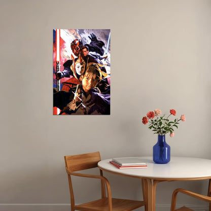 Star Wars Episode 1 Space Battle Action Poster Wall Art Print Home Wall Decor - xonomax