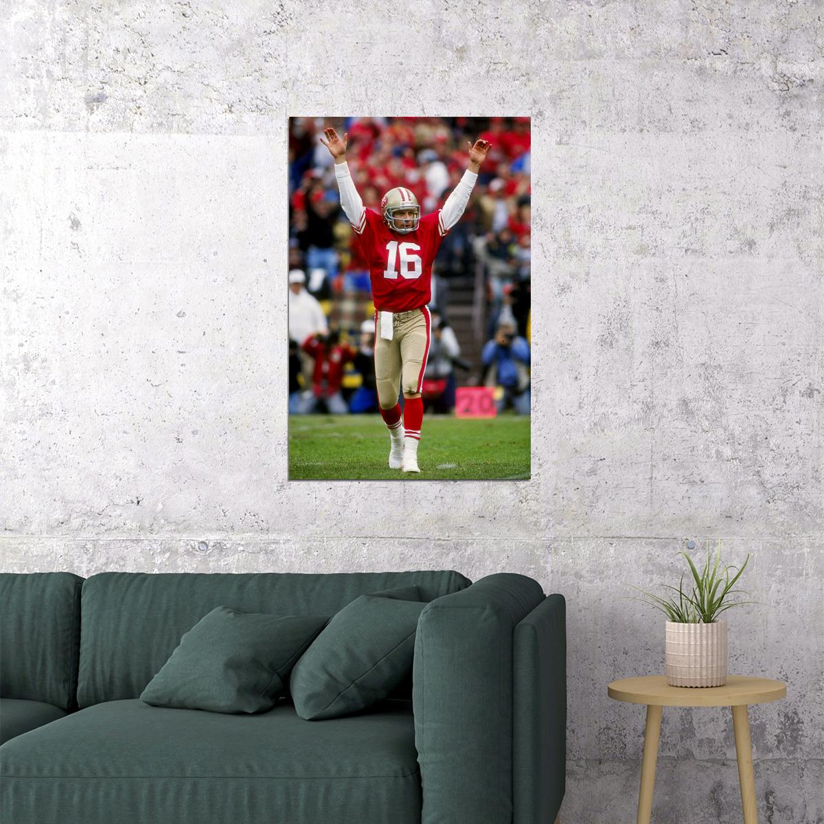 Joe Montana Sports Football Player Poster Wall Art Print Home Wall Decor - xonomax