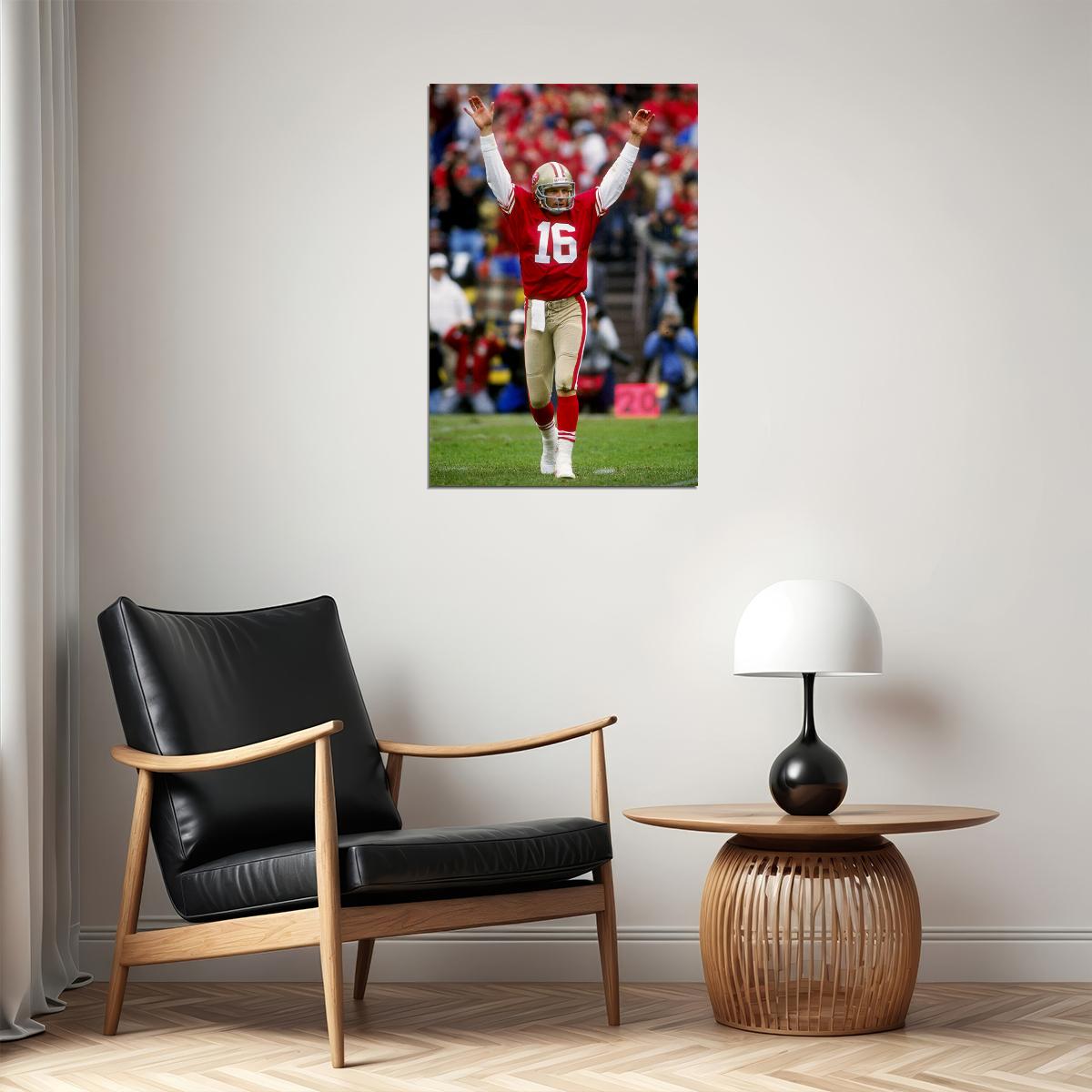 Joe Montana Sports Football Player Poster Wall Art Print Home Wall Decor - xonomax