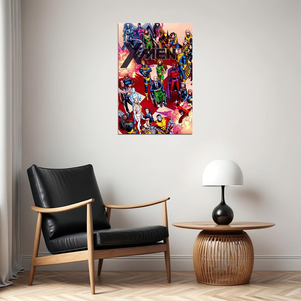 X Men Heroes Collage Movie Comic Poster Wall Art Print Home Wall Decor - xonomax