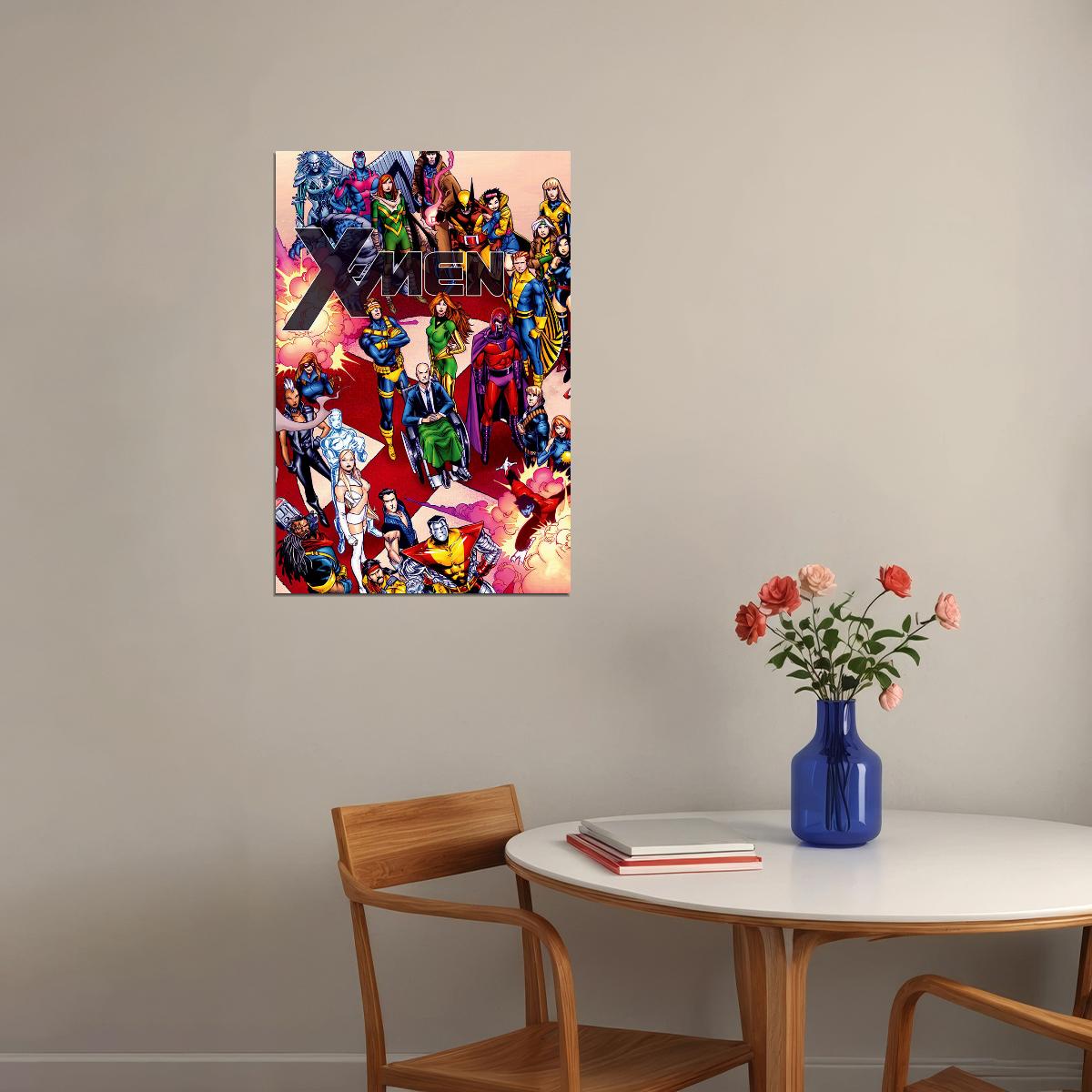 X Men Heroes Collage Movie Comic Poster Wall Art Print Home Wall Decor - xonomax