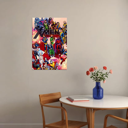 X Men Heroes Collage Movie Comic Poster Wall Art Print Home Wall Decor - xonomax