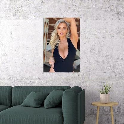 Lindsey Pelas Sexy Female Model Poster Wall Art Print Home Wall Decor - xonomax