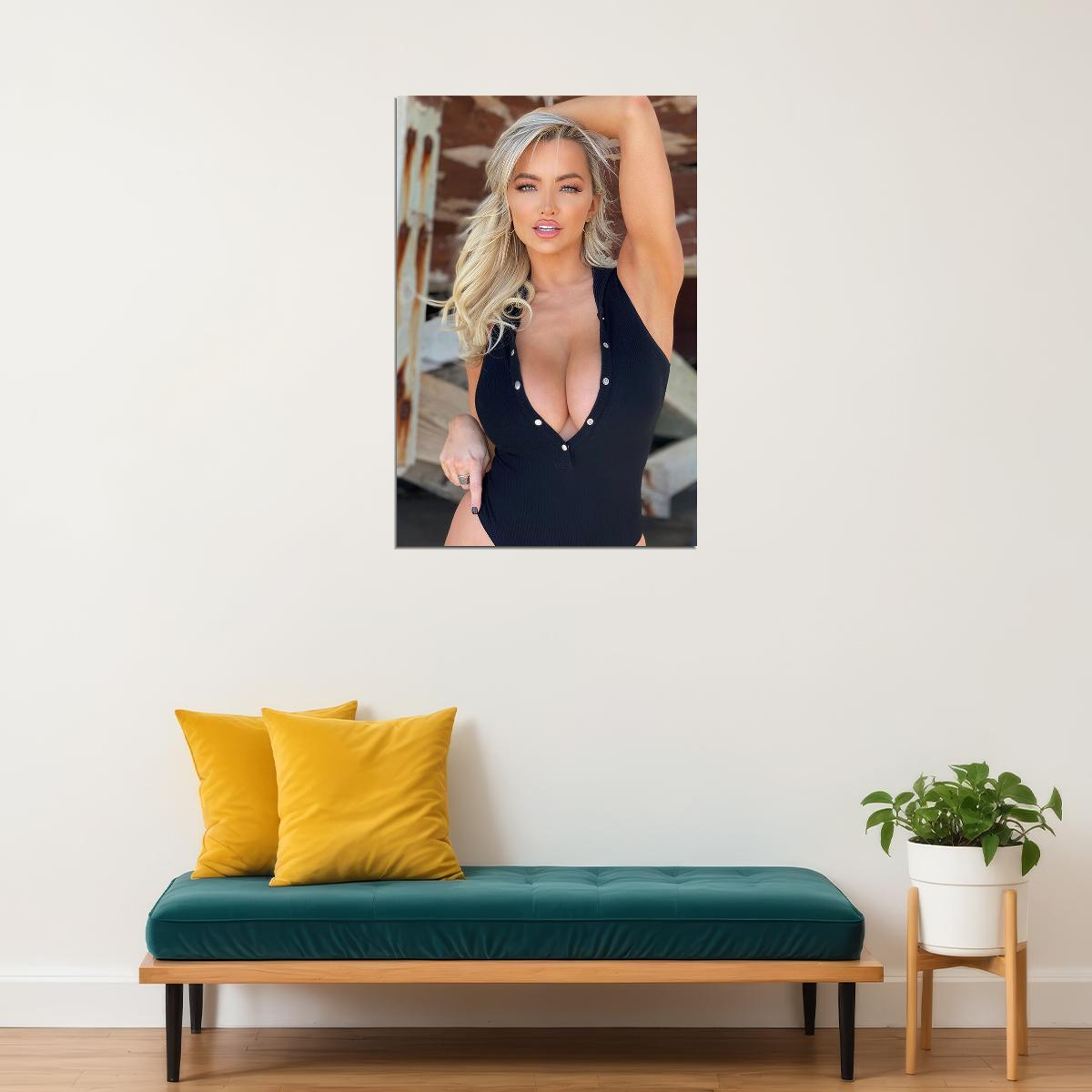 Lindsey Pelas Sexy Female Model Poster Wall Art Print Home Wall Decor - xonomax