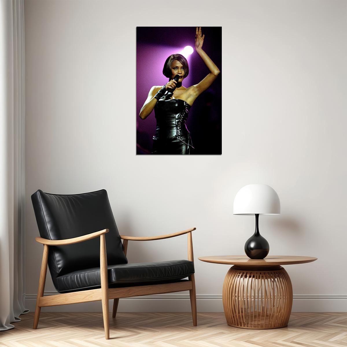 Whitney Houston Singer 1999 World Tour Poster Wall Art Print Home Wall Decor - xonomax