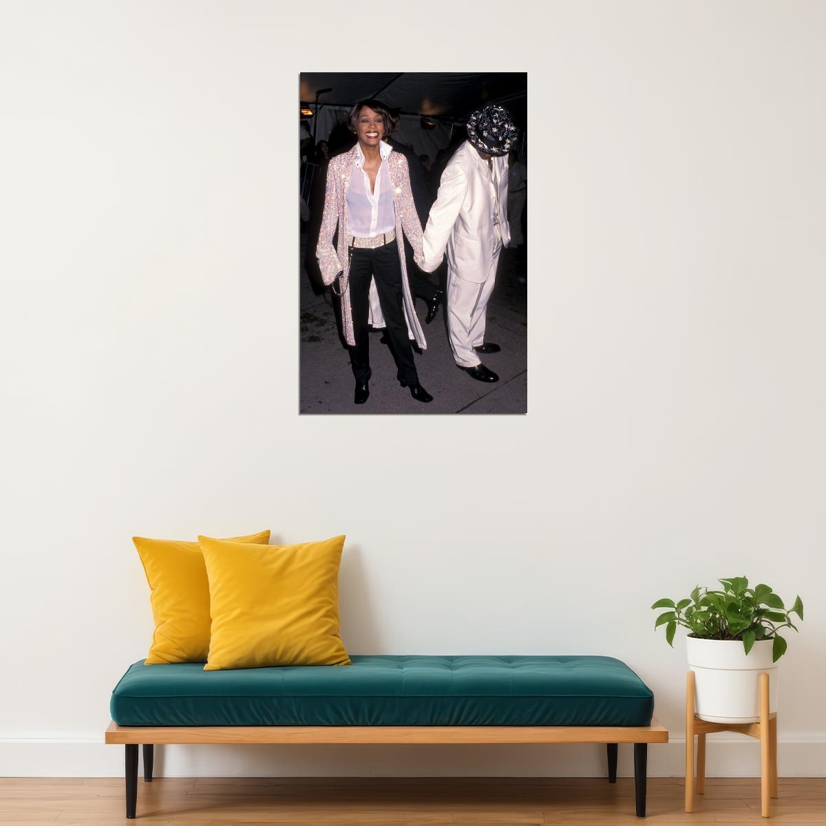 Whitney Houston Singer 1999 World Tour Poster Wall Art Print Home Wall Decor - xonomax