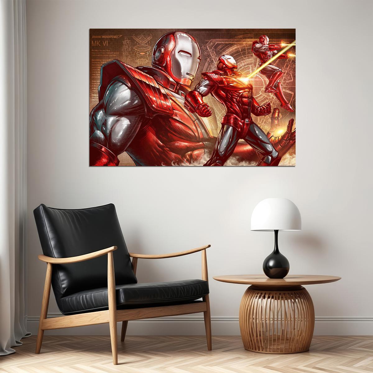 Iron Man 3 Tony Stark Captain America Movie Poster Wall Art Print Home Wall Decor - xonomax