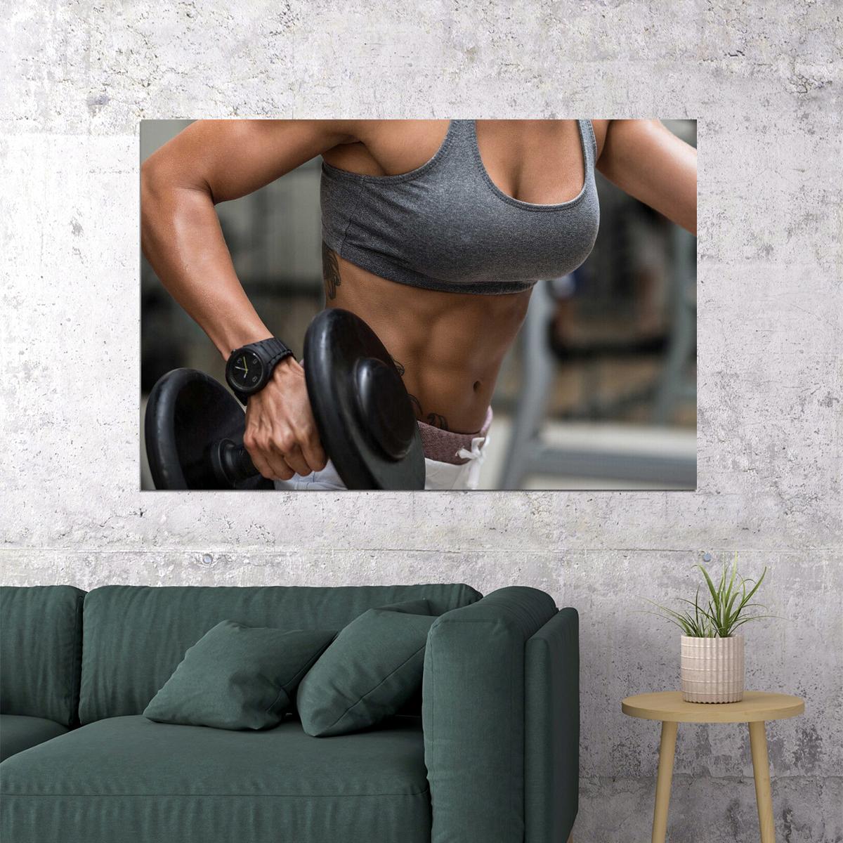 Gym Body Building Muscle Exercise Work Out Poster Wall Art Print Home Wall Decor - xonomax