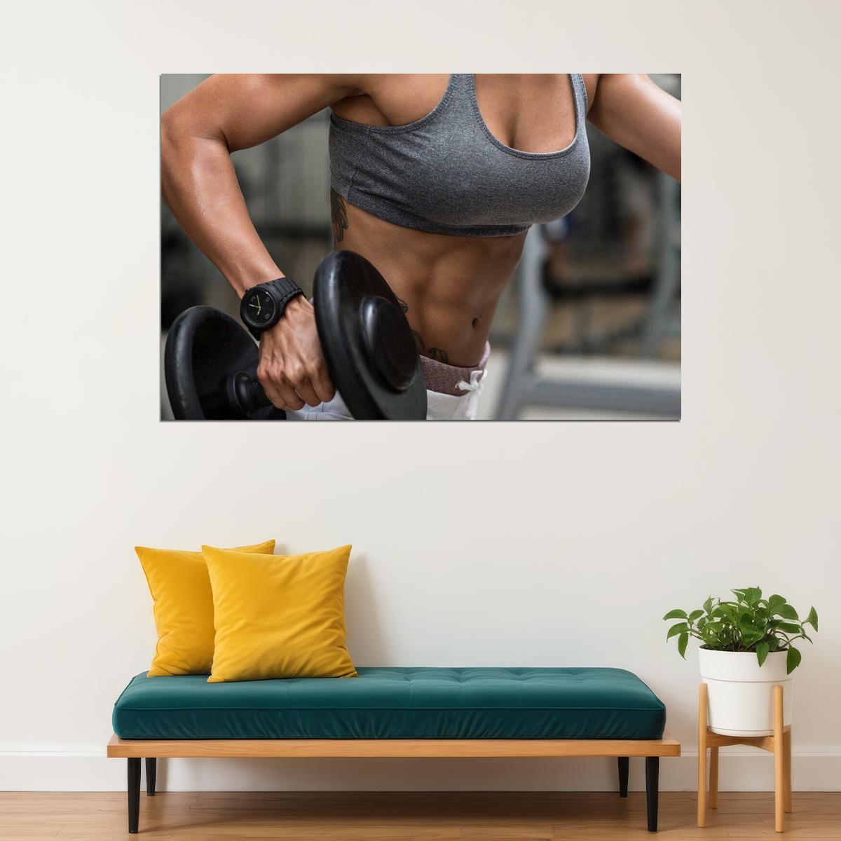 Gym Body Building Muscle Exercise Work Out Poster Wall Art Print Home Wall Decor - xonomax