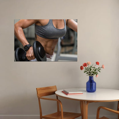 Gym Body Building Muscle Exercise Work Out Poster Wall Art Print Home Wall Decor - xonomax