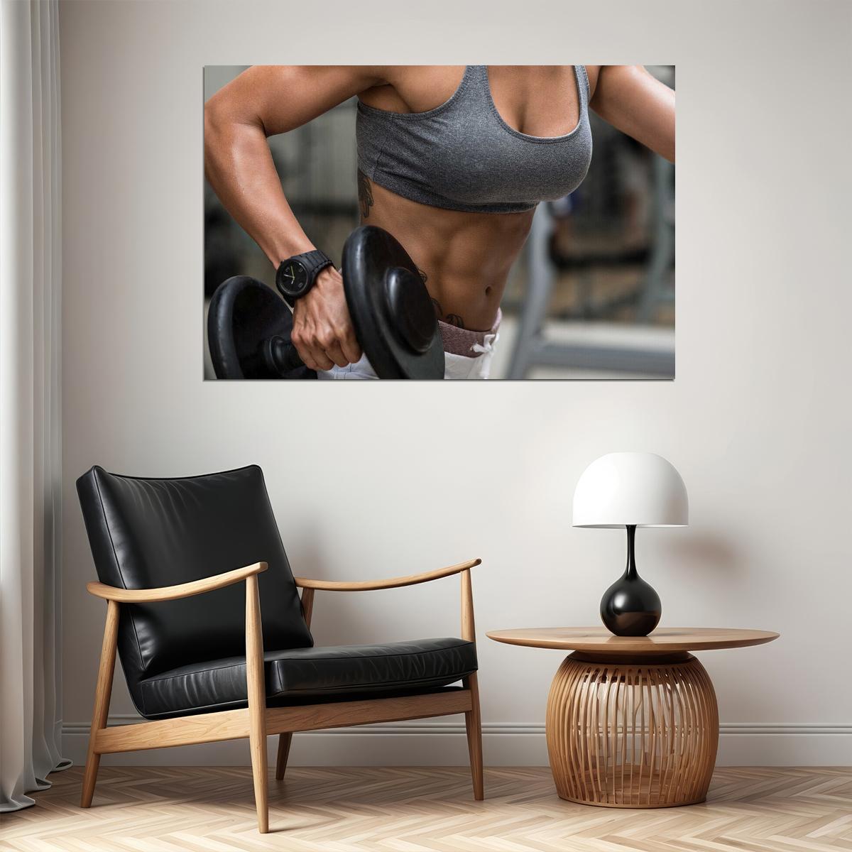 Gym Body Building Muscle Exercise Work Out Poster Wall Art Print Home Wall Decor - xonomax