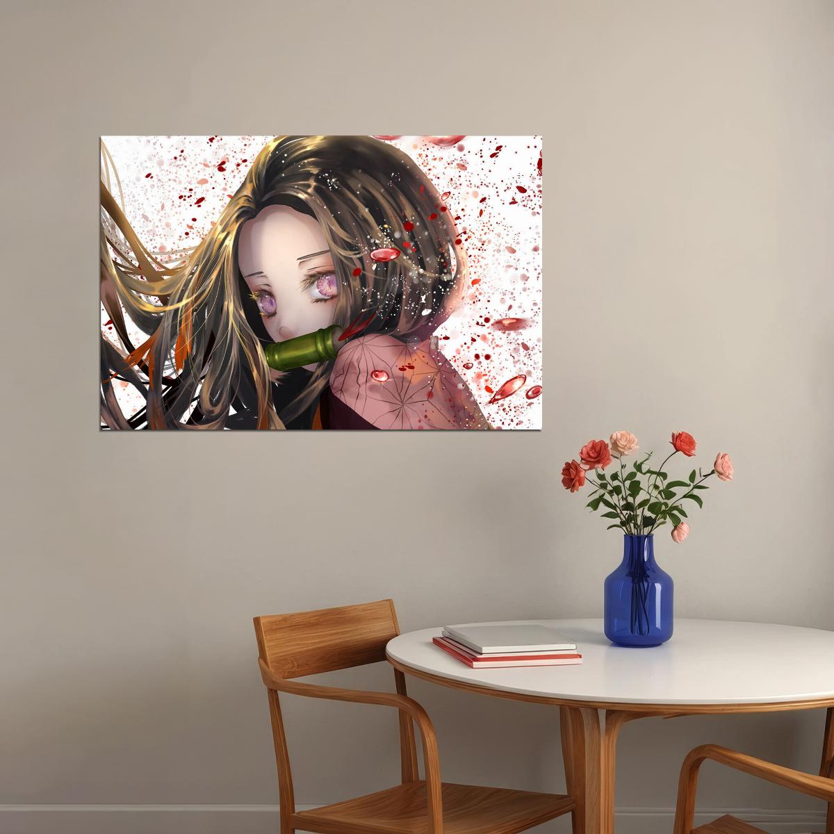Demon Slayer Japanese Fight Anime Movie Poster Wall Art Print Home Wall Decor - xonomax