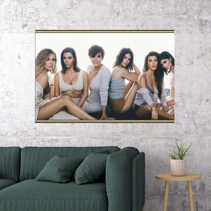 Keeping Up With The Kardashians Hot Tv Show Poster Wall Art Print Home Wall Decor - xonomax