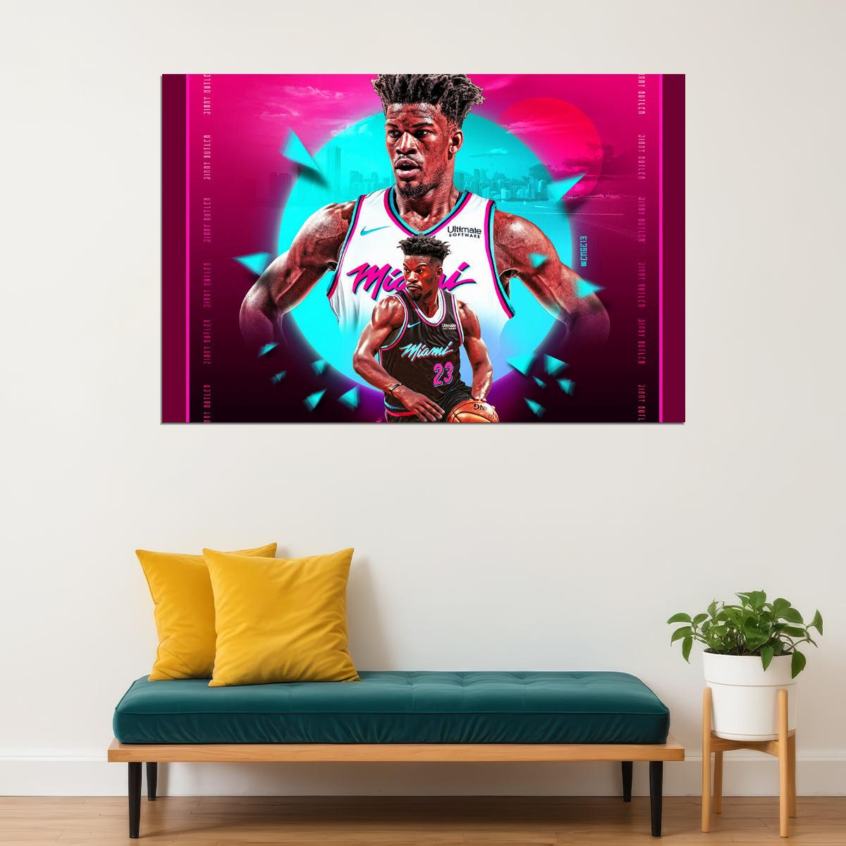 Jimmy Butler 22 23 Miami Basketball Poster Wall Art Print Home Wall Decor