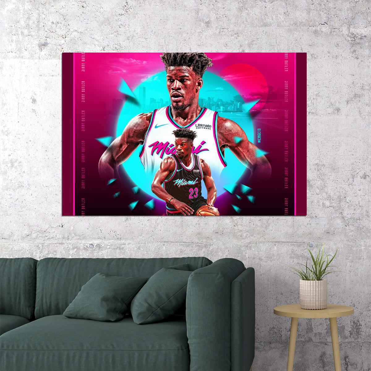 Jimmy Butler 22 23 Miami Basketball Poster Wall Art Print Home Wall Decor
