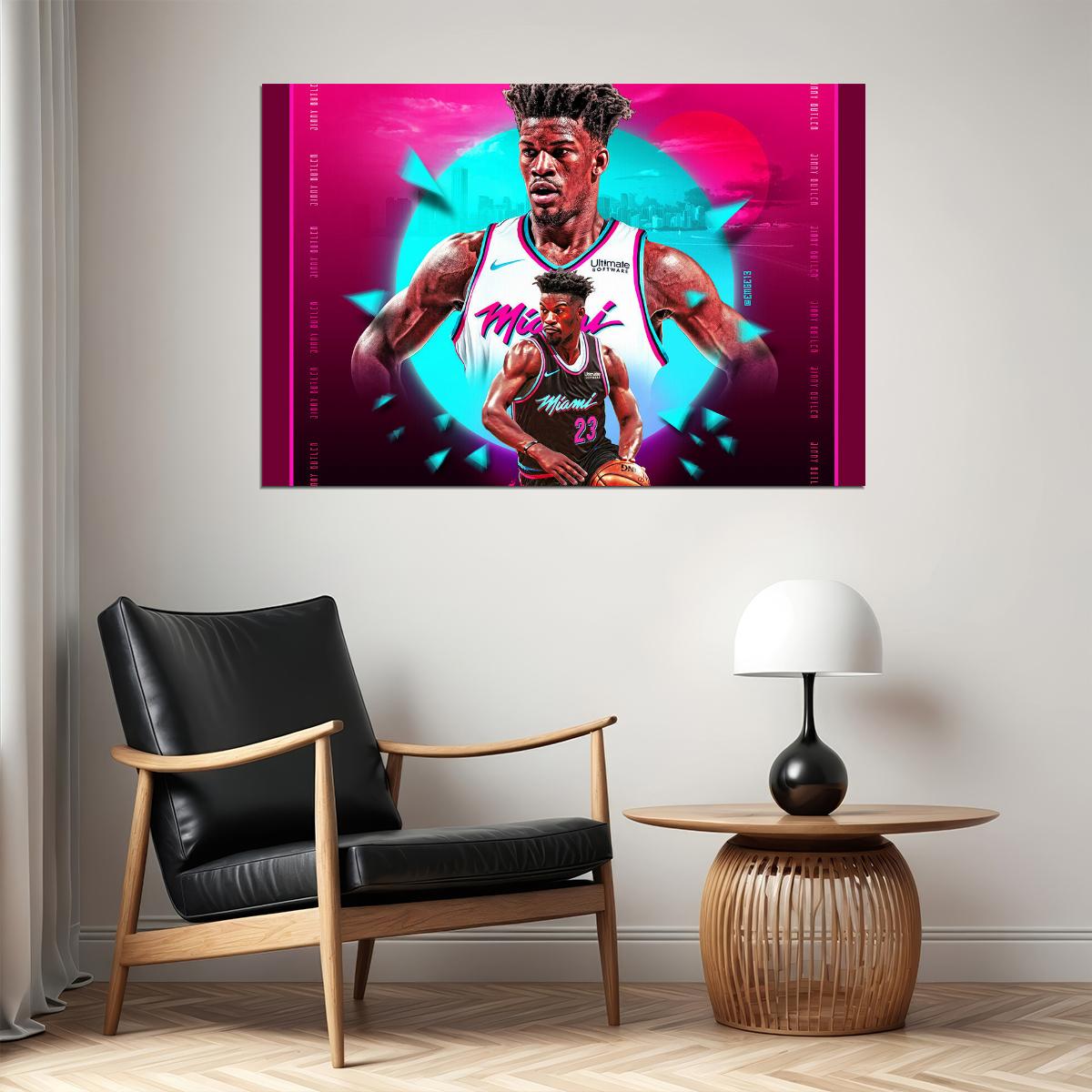 Jimmy Butler 22 23 Miami Basketball Poster Wall Art Print Home Wall Decor