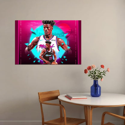 Jimmy Butler 22 23 Miami Basketball Poster Wall Art Print Home Wall Decor