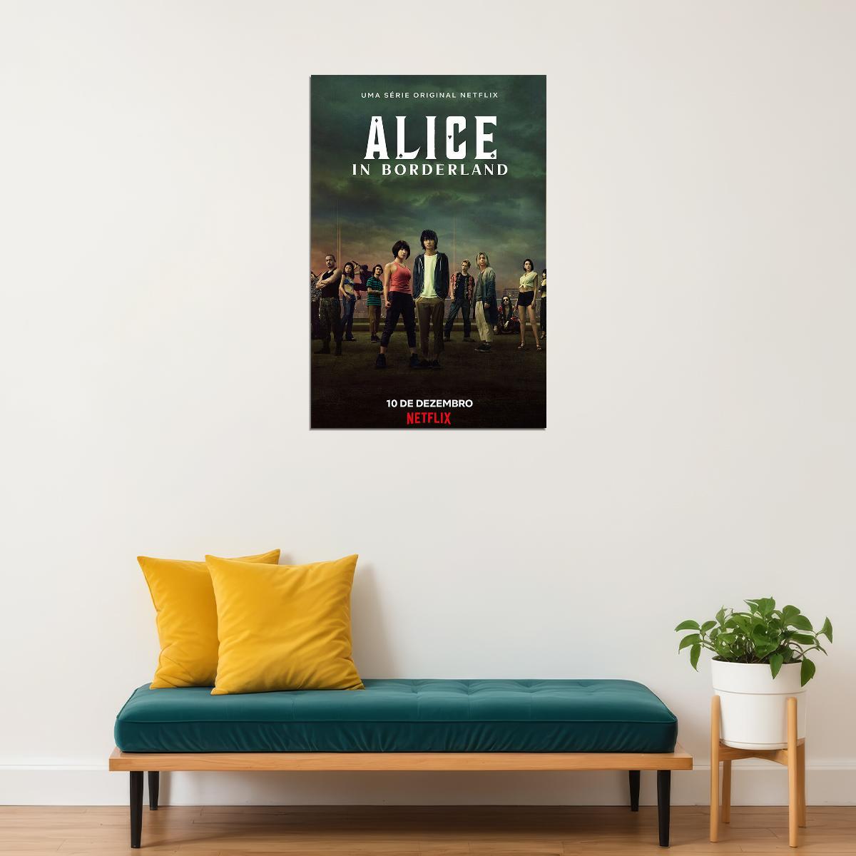 Alice In Borderland Horrible Japan Tv Series Poster Wall Art Print Home Wall Decor - xonomax