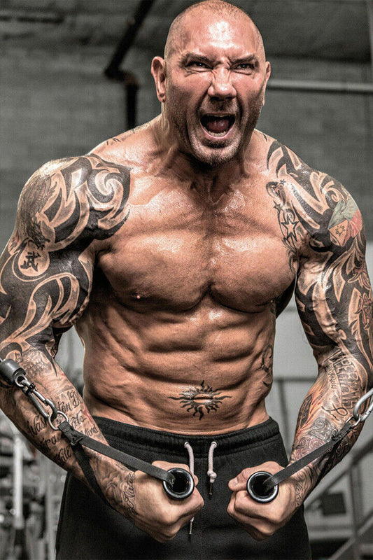 Dave Bautista Building Great Muscle Player Gym Poster Wall Art Print Home Wall Decor - xonomax
