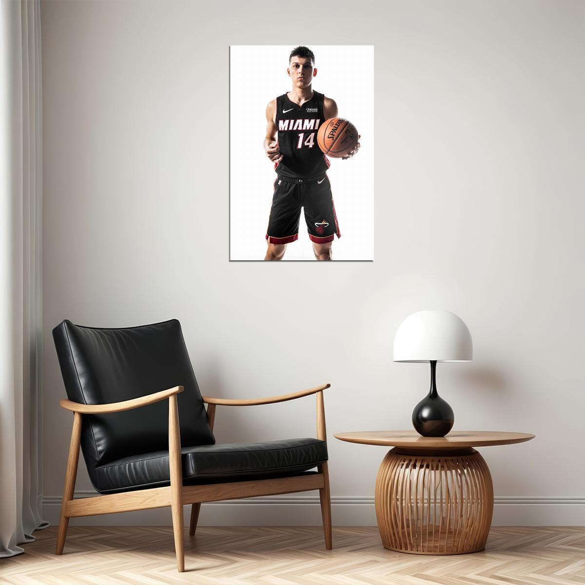 Tyler Herro Miami Basketball Star Poster Wall Art Print Home Wall Decor - xonomax