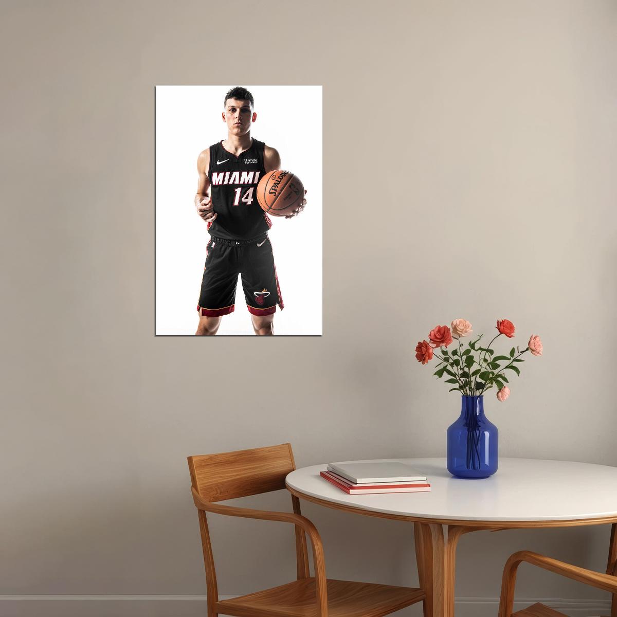 Tyler Herro Miami Basketball Star Poster Wall Art Print Home Wall Decor - xonomax