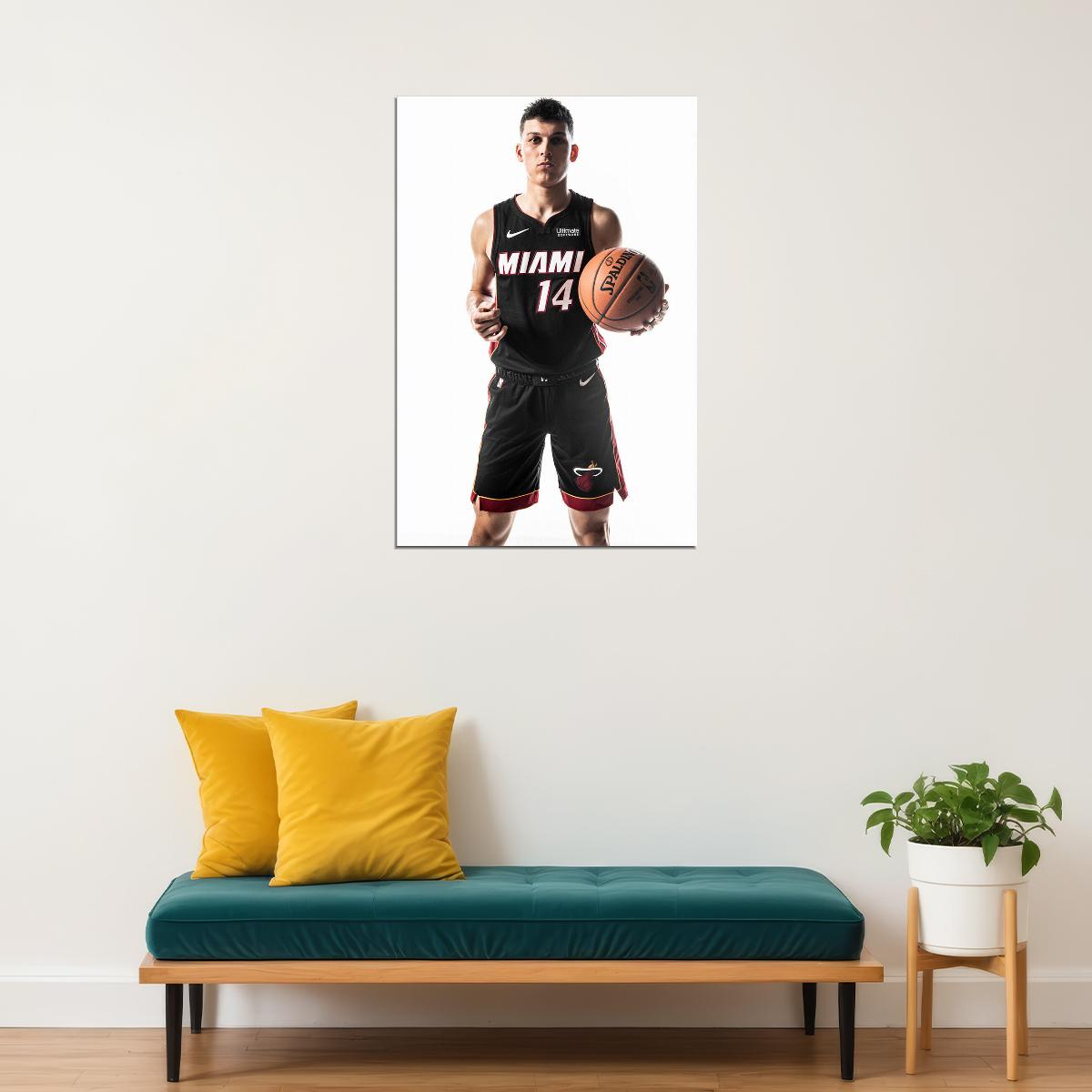Tyler Herro Miami Basketball Star Poster Wall Art Print Home Wall Decor - xonomax