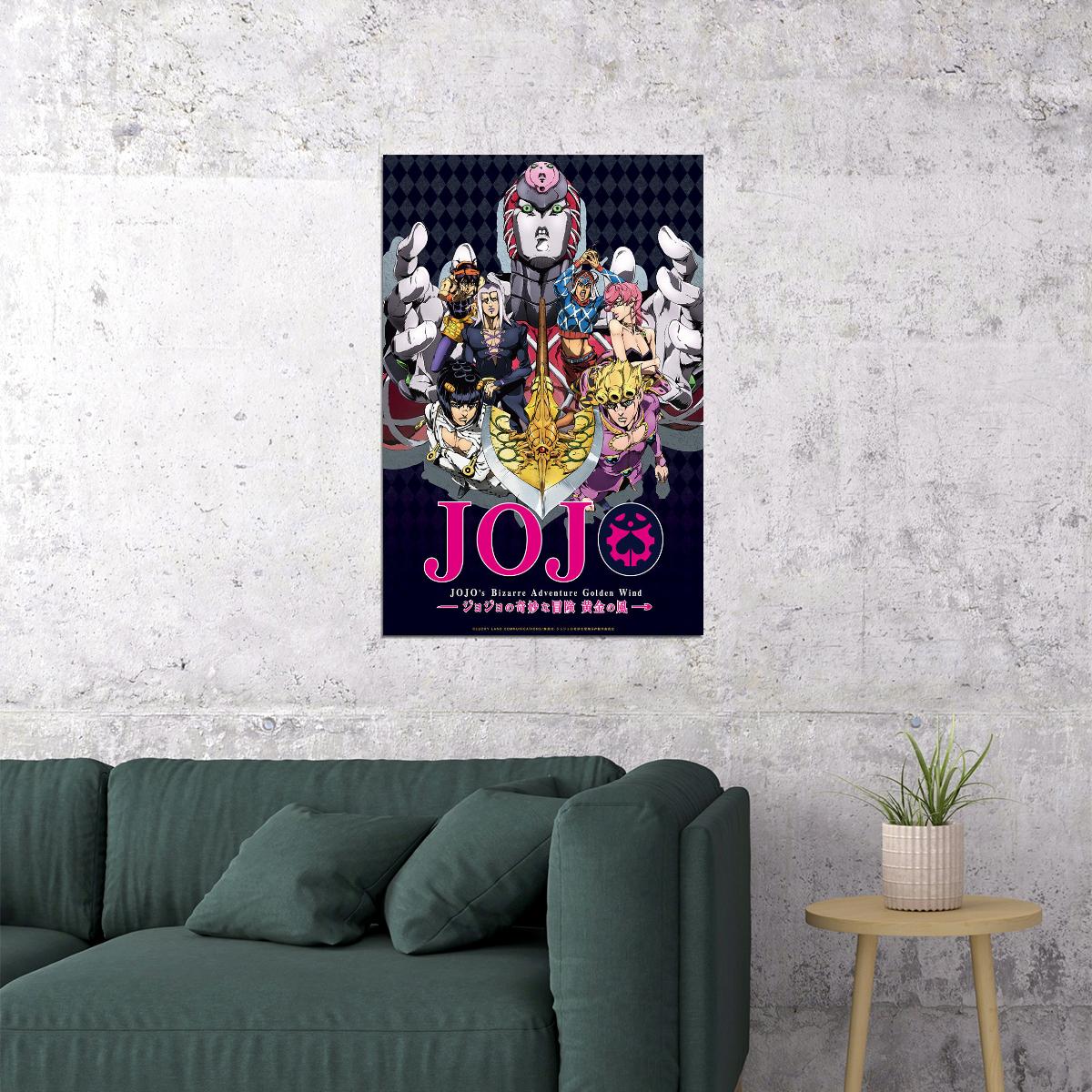Jojo Bizarre Adventure Fight Japan Anime Poster Wall Art Print Home Wall Decor