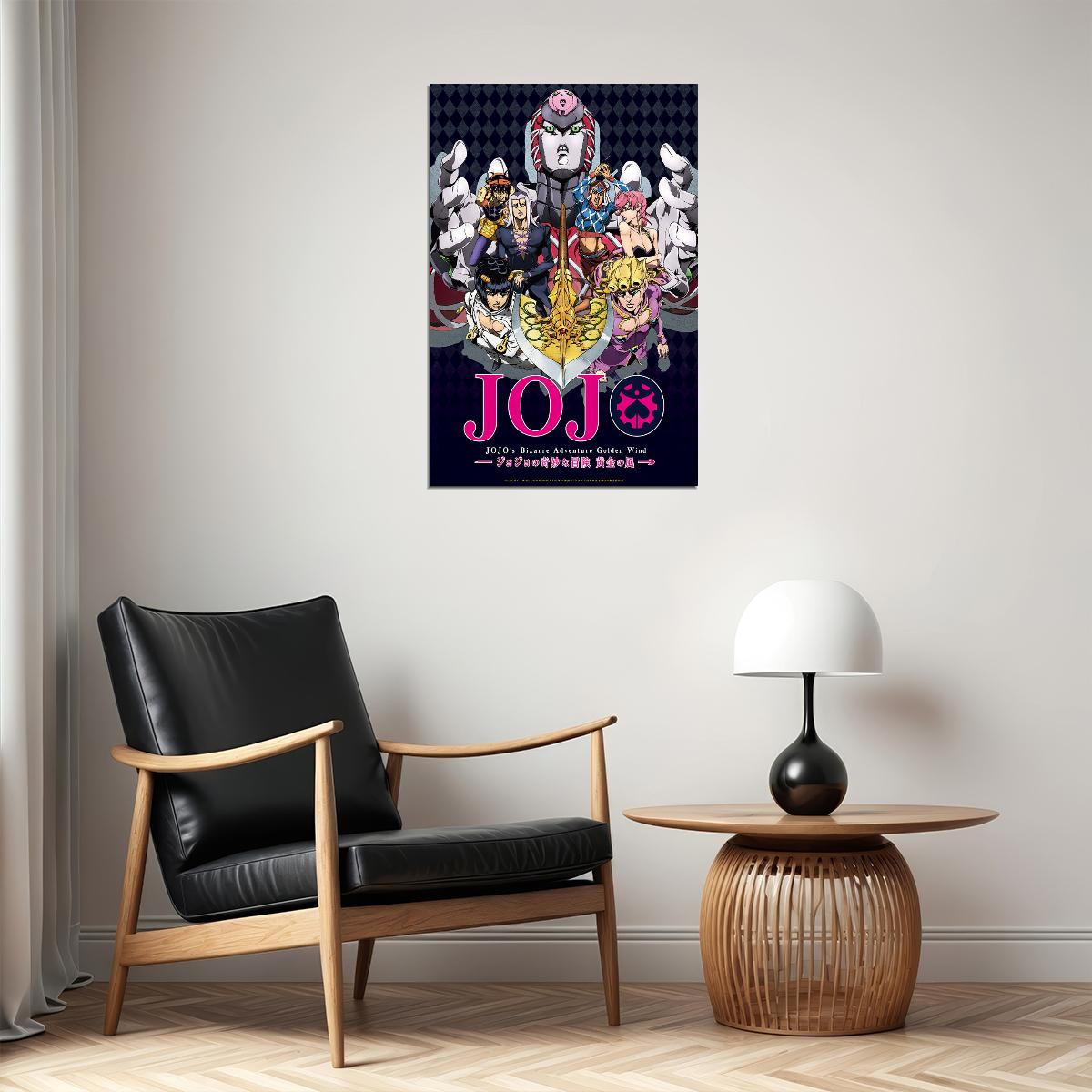 Jojo Bizarre Adventure Fight Japan Anime Poster Wall Art Print Home Wall Decor