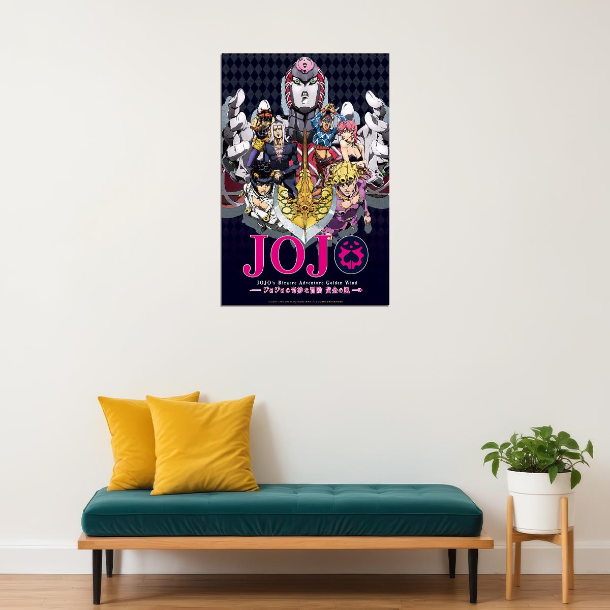 Jojo Bizarre Adventure Fight Japan Anime Poster Wall Art Print Home Wall Decor