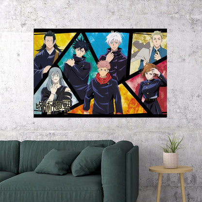 Jujutsu Kaisen Monster Fight Hot Japan Anime Poster Wall Art Print Home Wall Decor - xonomax
