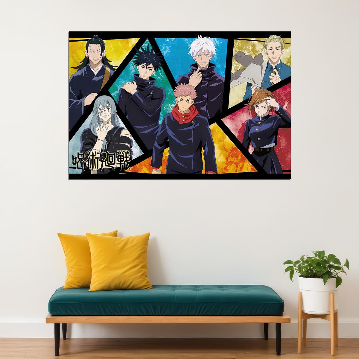 Jujutsu Kaisen Monster Fight Hot Japan Anime Poster Wall Art Print Home Wall Decor - xonomax