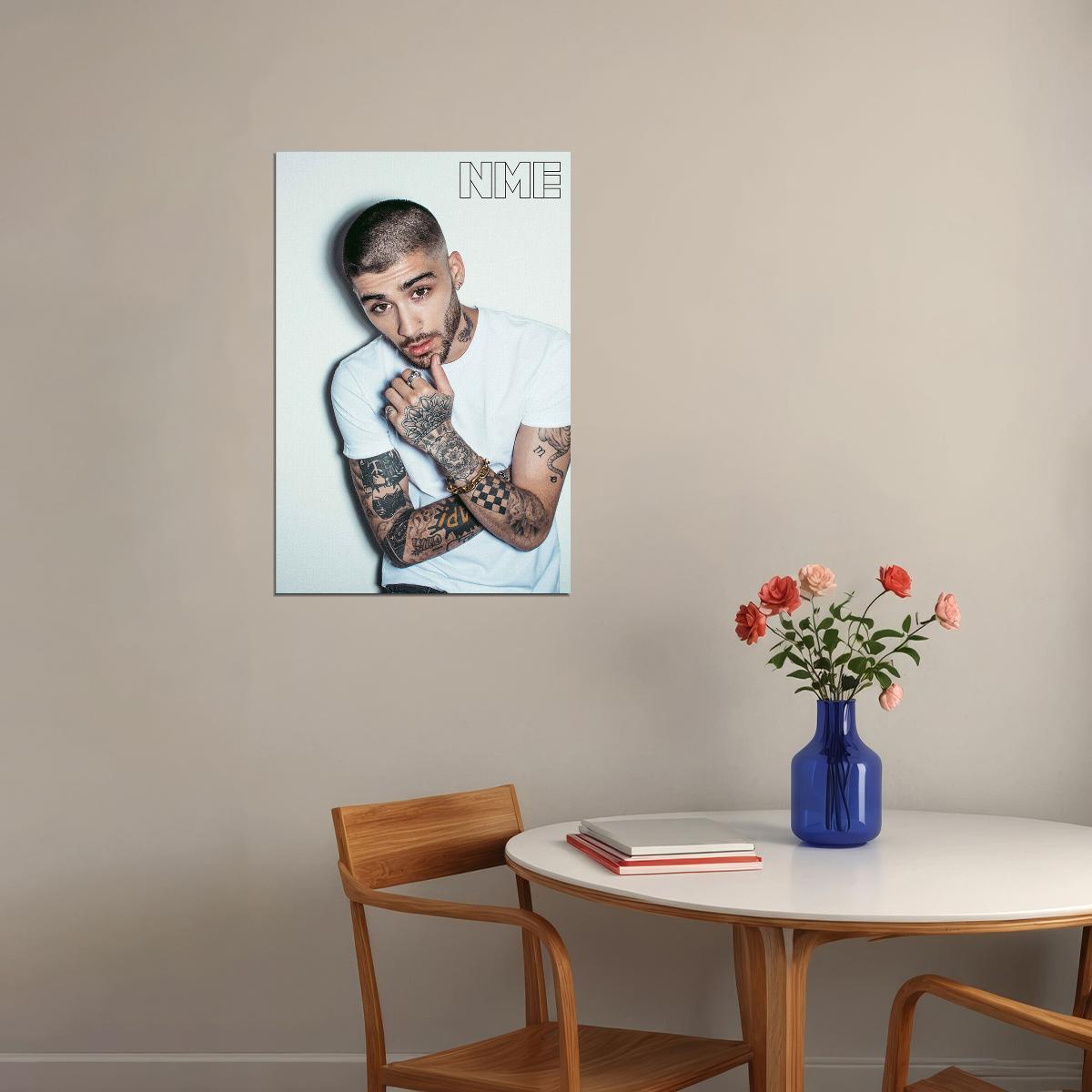 Zayn Malik Young Handsome Uk Singer Star Poster Wall Art Print Home Wall Decor