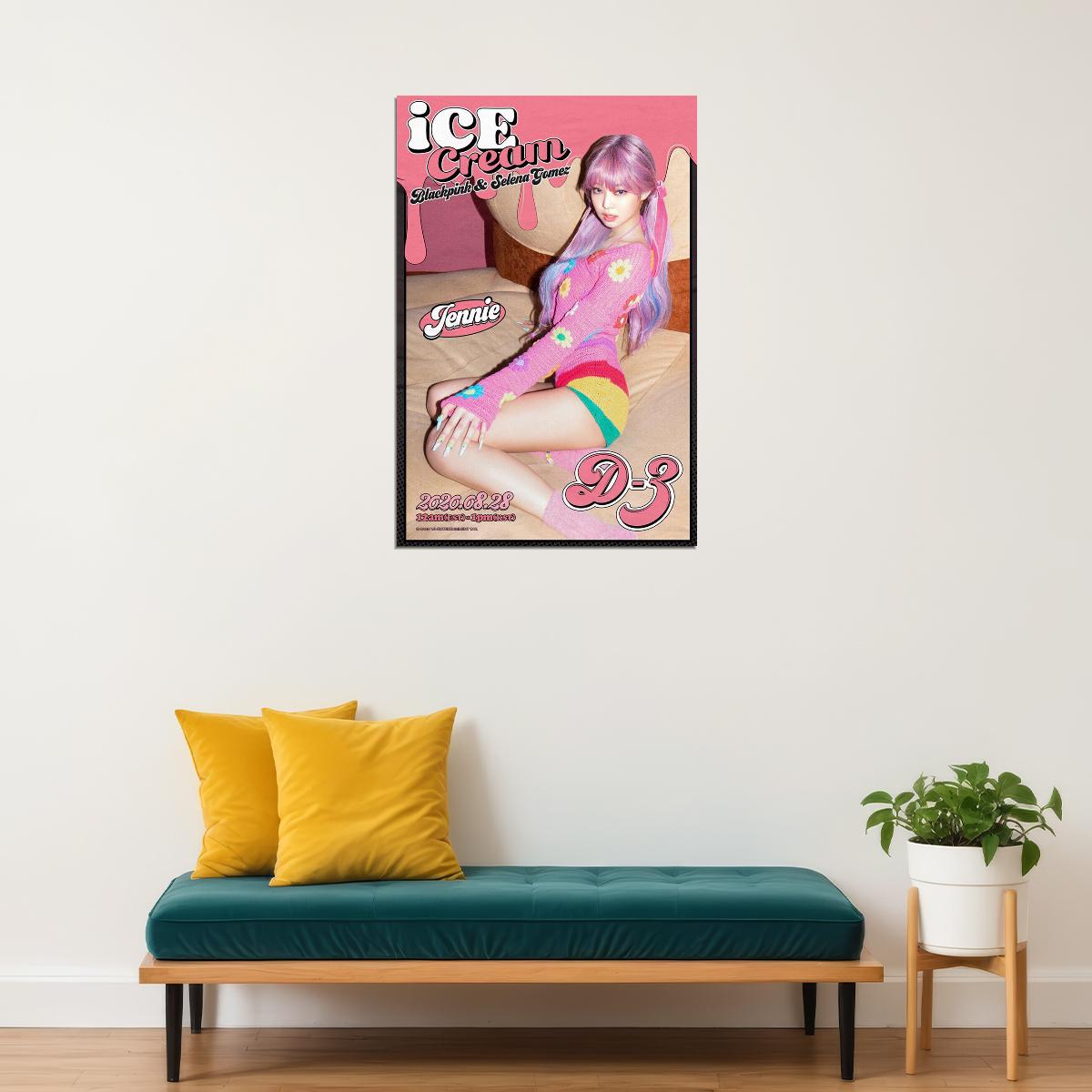 Black Pink Jennie Rose Lisa Jisoo Kpop Star Poster Wall Art Print Home Wall Decor - xonomax