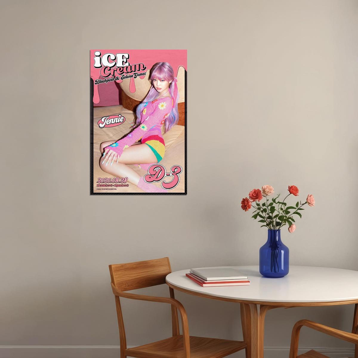 Black Pink Jennie Rose Lisa Jisoo Kpop Star Poster Wall Art Print Home Wall Decor - xonomax
