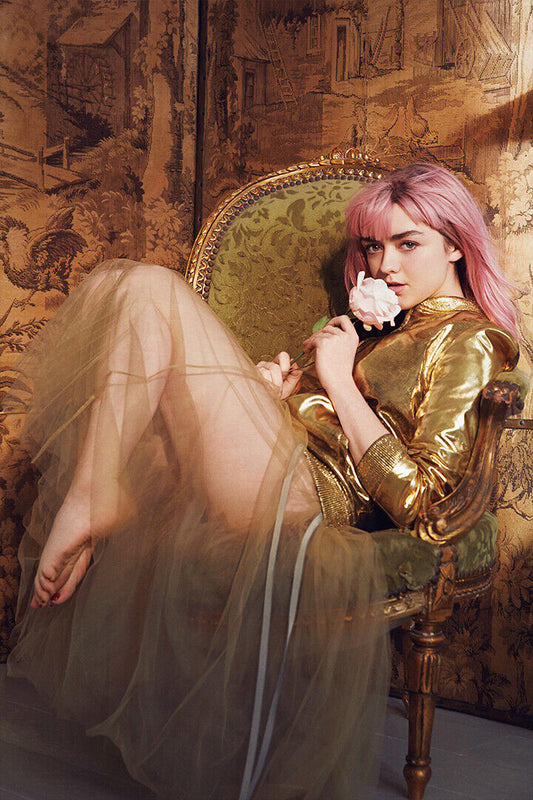 Maisie Williams Arya Usa Actor Star Artist Poster Wall Art Print Home Wall Decor - xonomax
