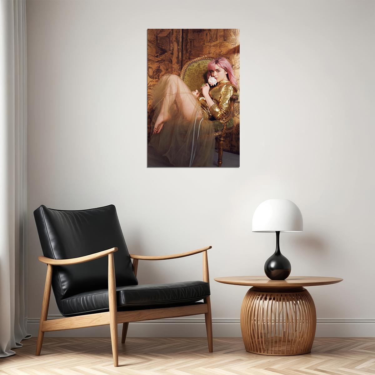 Maisie Williams Arya Usa Actor Star Artist Poster Wall Art Print Home Wall Decor - xonomax
