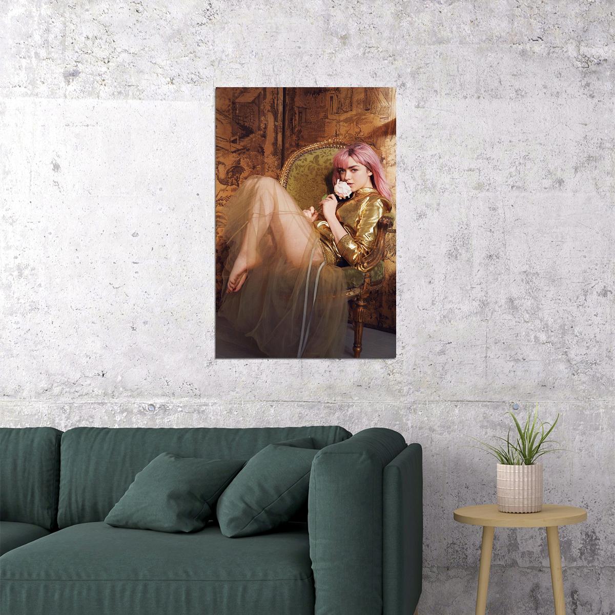 Maisie Williams Arya Usa Actor Star Artist Poster Wall Art Print Home Wall Decor - xonomax
