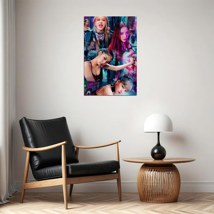 Black Pink Jennie Rose Lisa Jisoo Kpop Star Poster Wall Art Print Home Wall Decor - xonomax