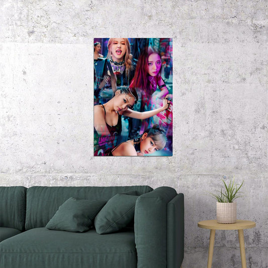 Black Pink Jennie Rose Lisa Jisoo Kpop Star Poster Wall Art Print Home Wall Decor - xonomax