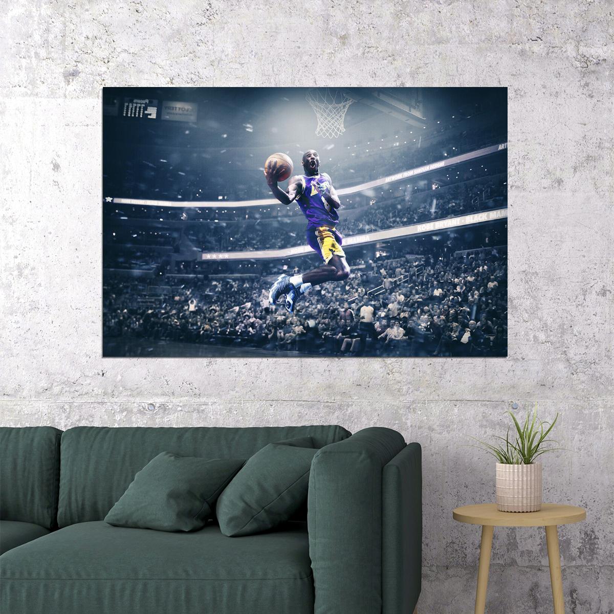 Kobe Los Angeles Basketball 8 24 Mvp Poster Wall Art Print Home Wall Decor - xonomax